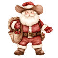 Western Christmas Decal 57