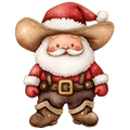Western Christmas Decal 59