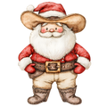 Western Christmas Decal 45