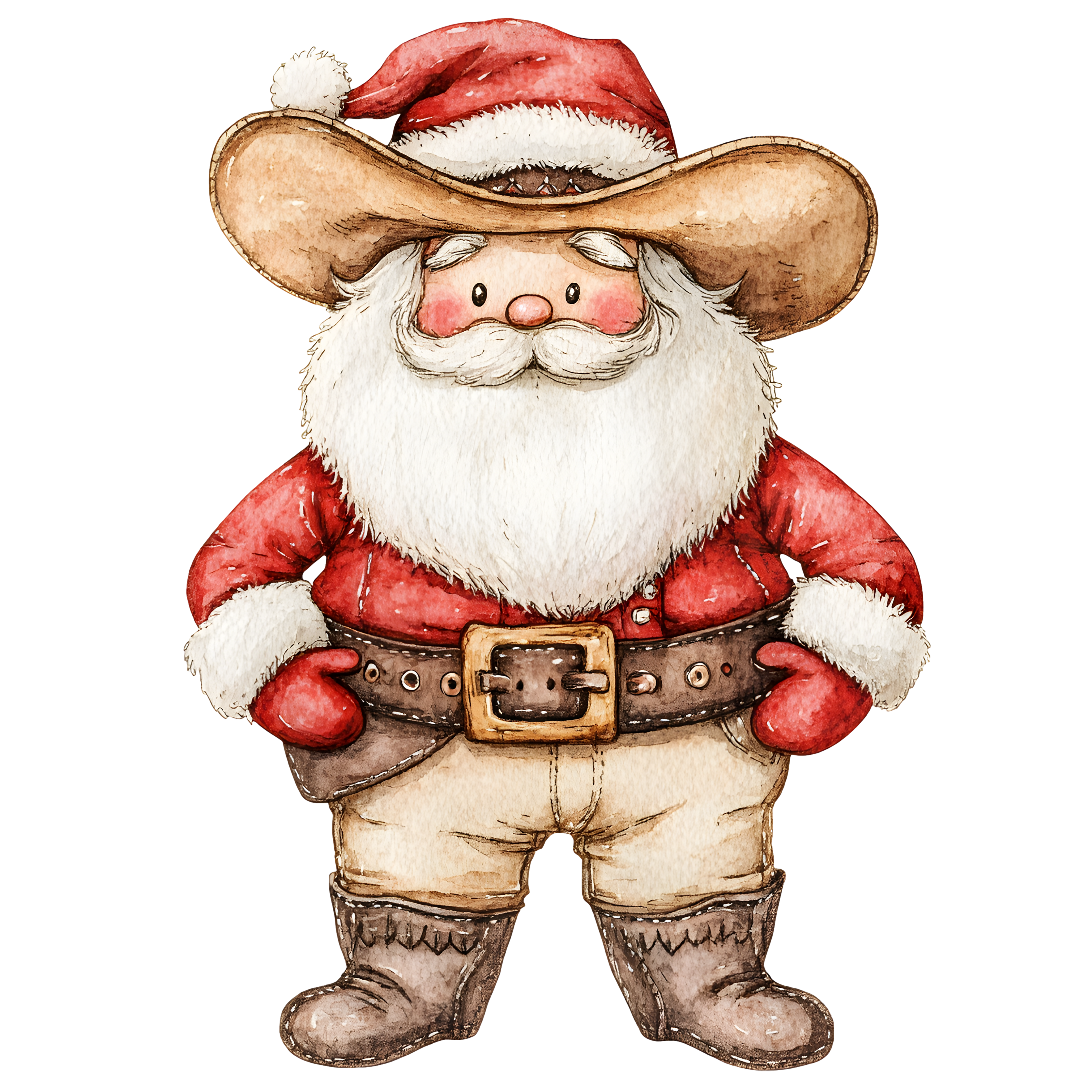 Western Christmas Decal 45