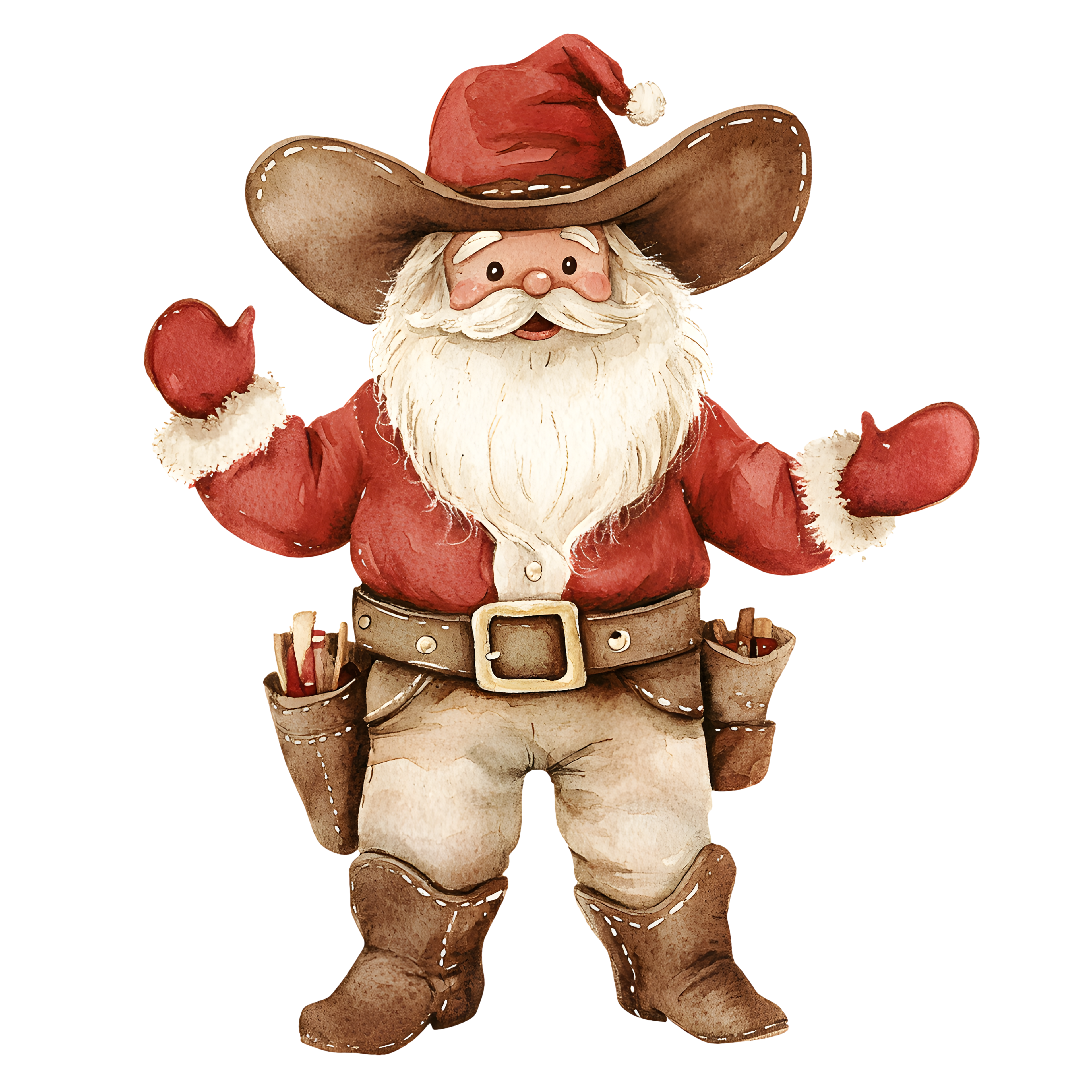 Western Christmas Decal 46