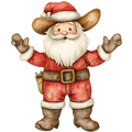 Western Christmas Decal 47