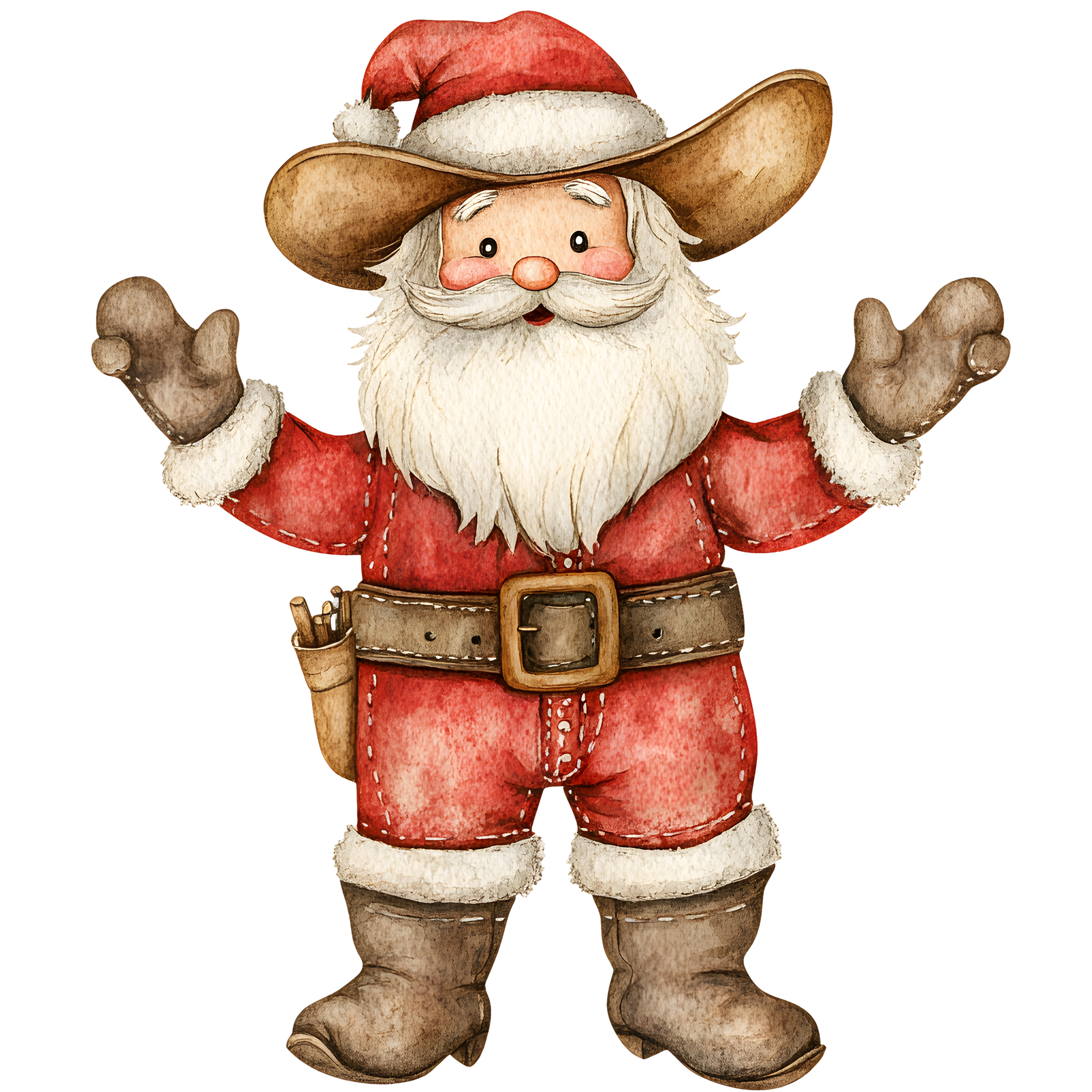 Western Christmas Decal 47