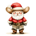 Western Christmas Decal 48