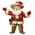 Western Christmas Decal 52