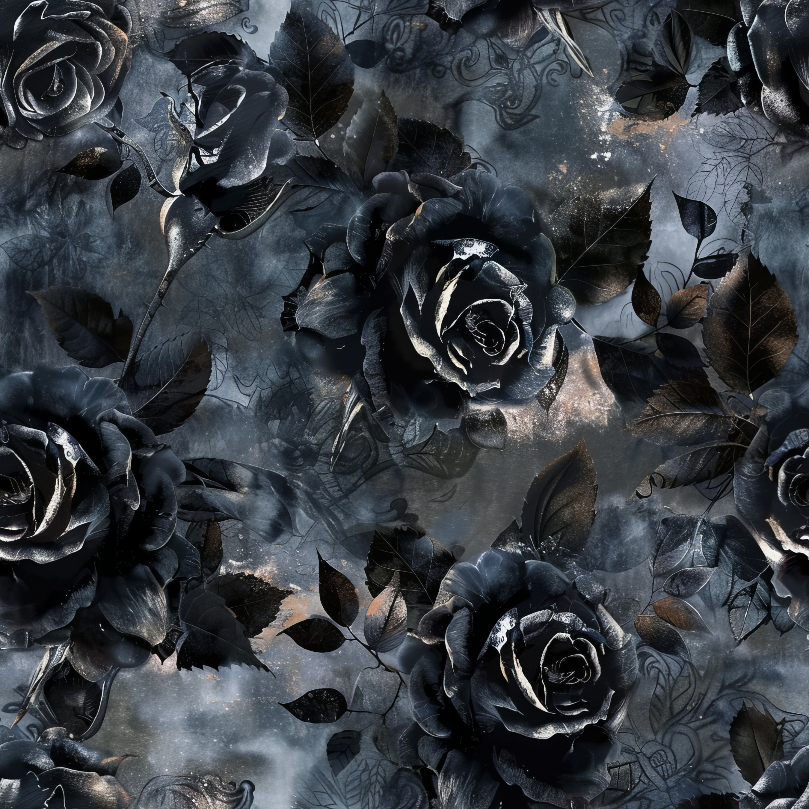 Dark Floral Collection- Vinyl 1
