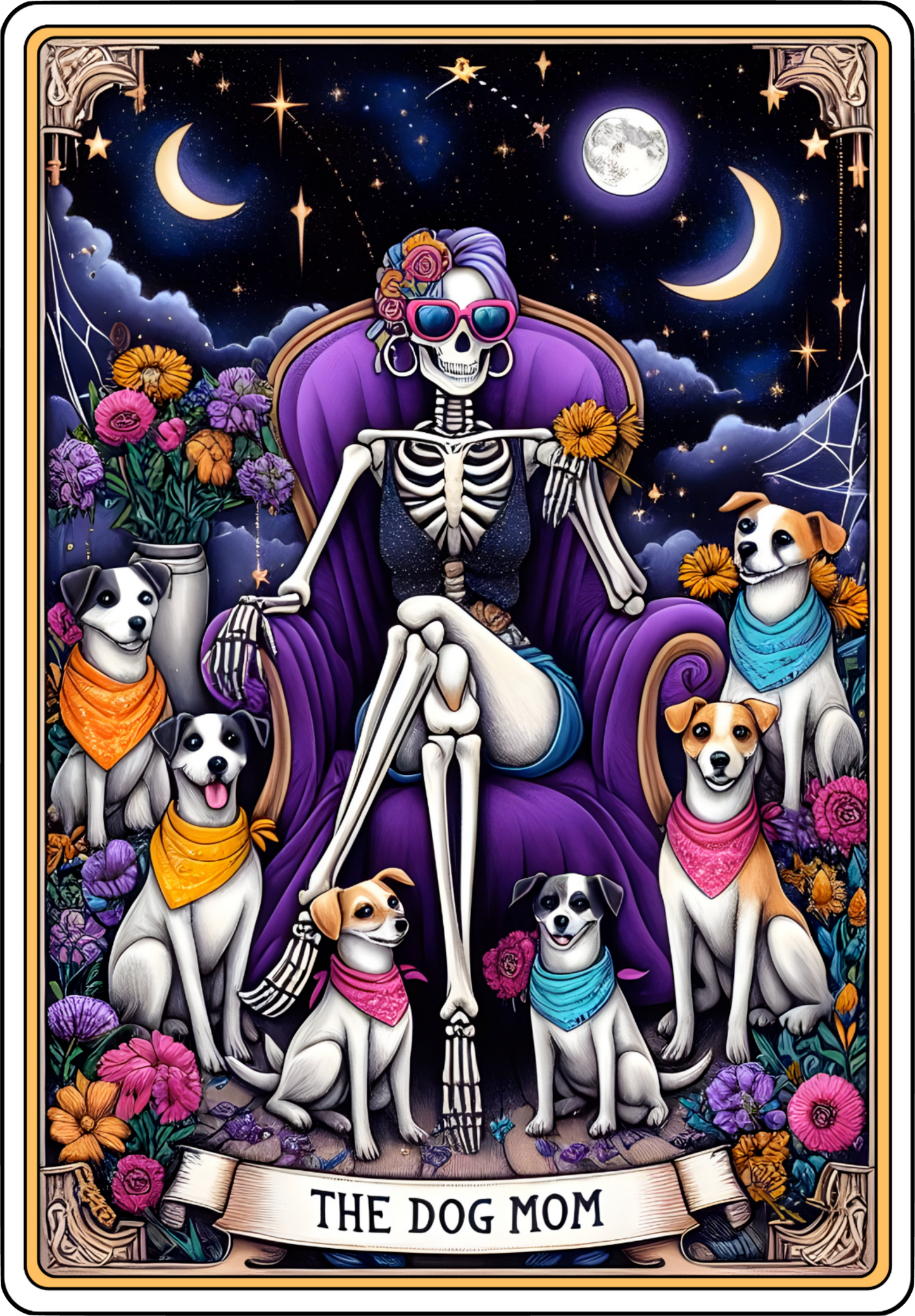 Dog Mom Tarot Card Decal