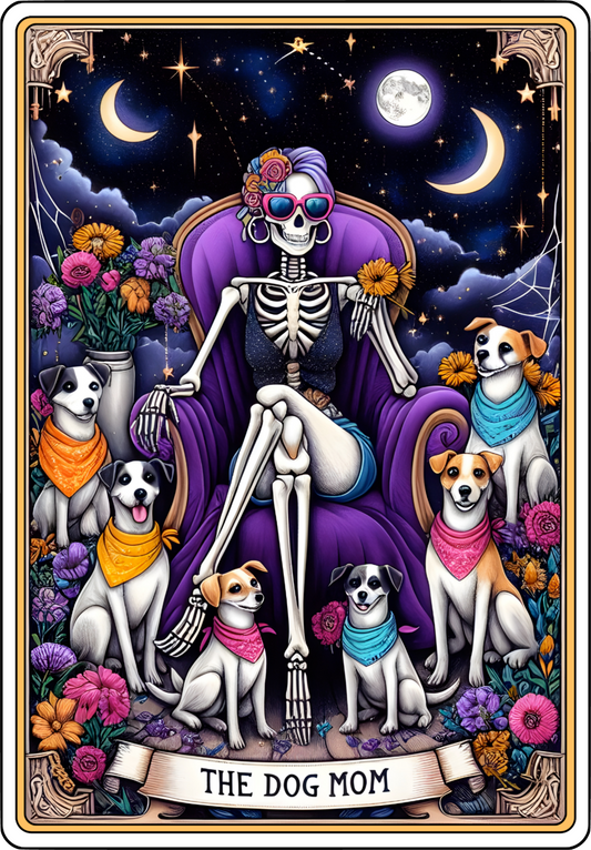 Dog Mom Tarot Card Decal