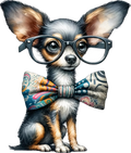 Dog w Big Glasses