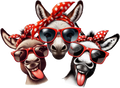 Donkey trio