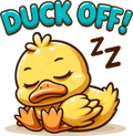 Duck off Decal