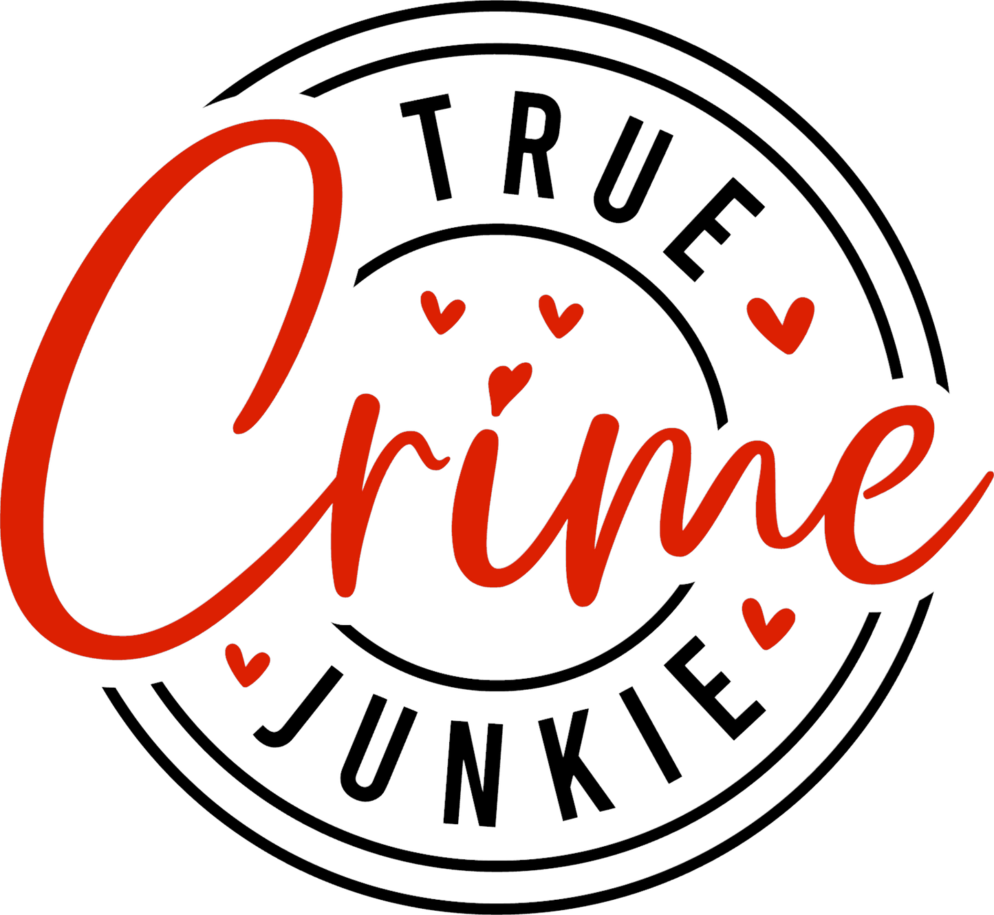 Collection E-True Crime Junkie Decal