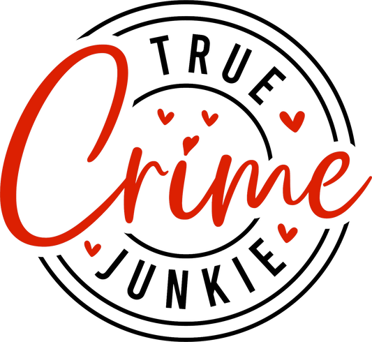 Collection E-True Crime Junkie Decal