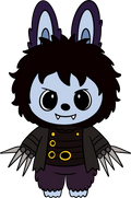 Halloween Labubu Edward Scissorhands