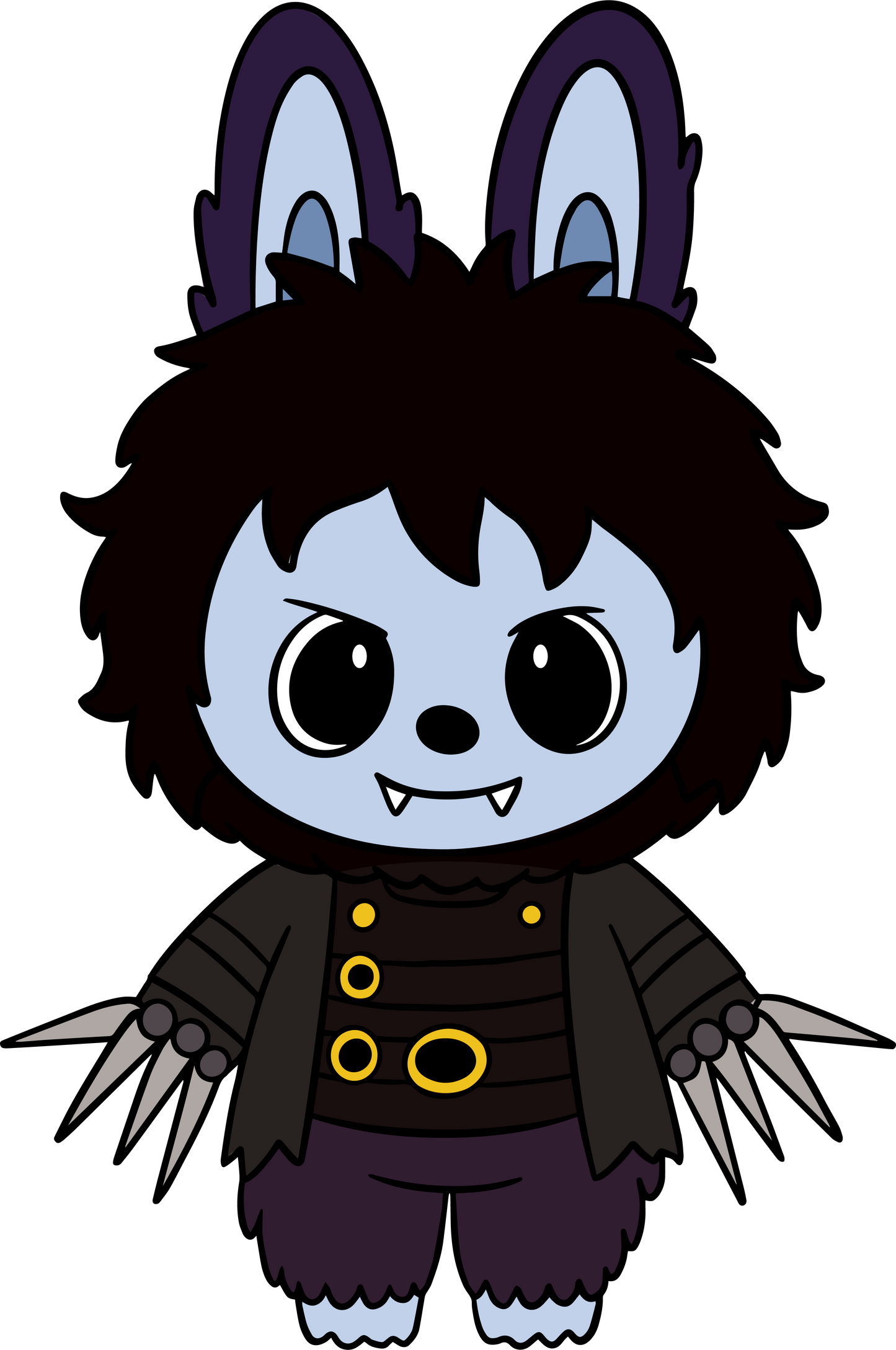 Halloween Labubu Edward Scissorhands