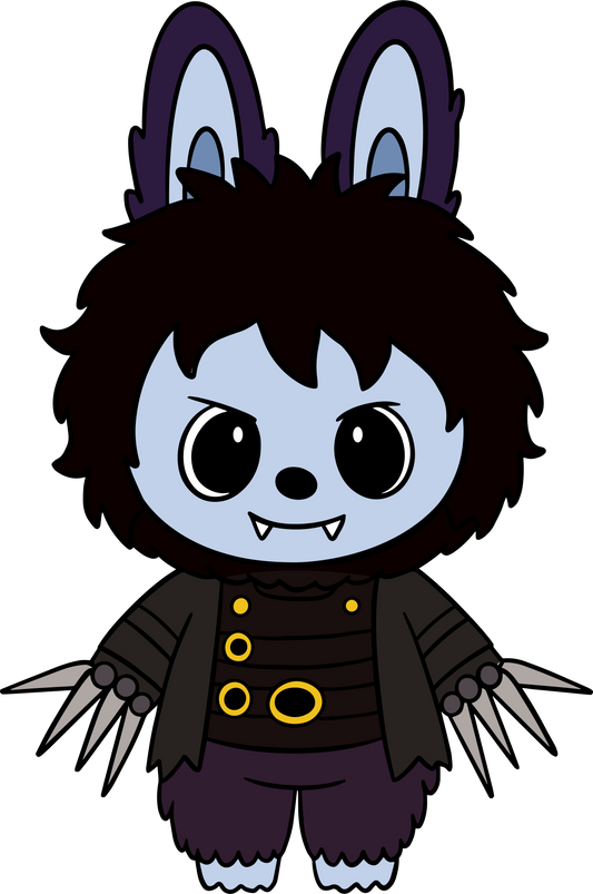 Halloween Labubu Edward Scissorhands