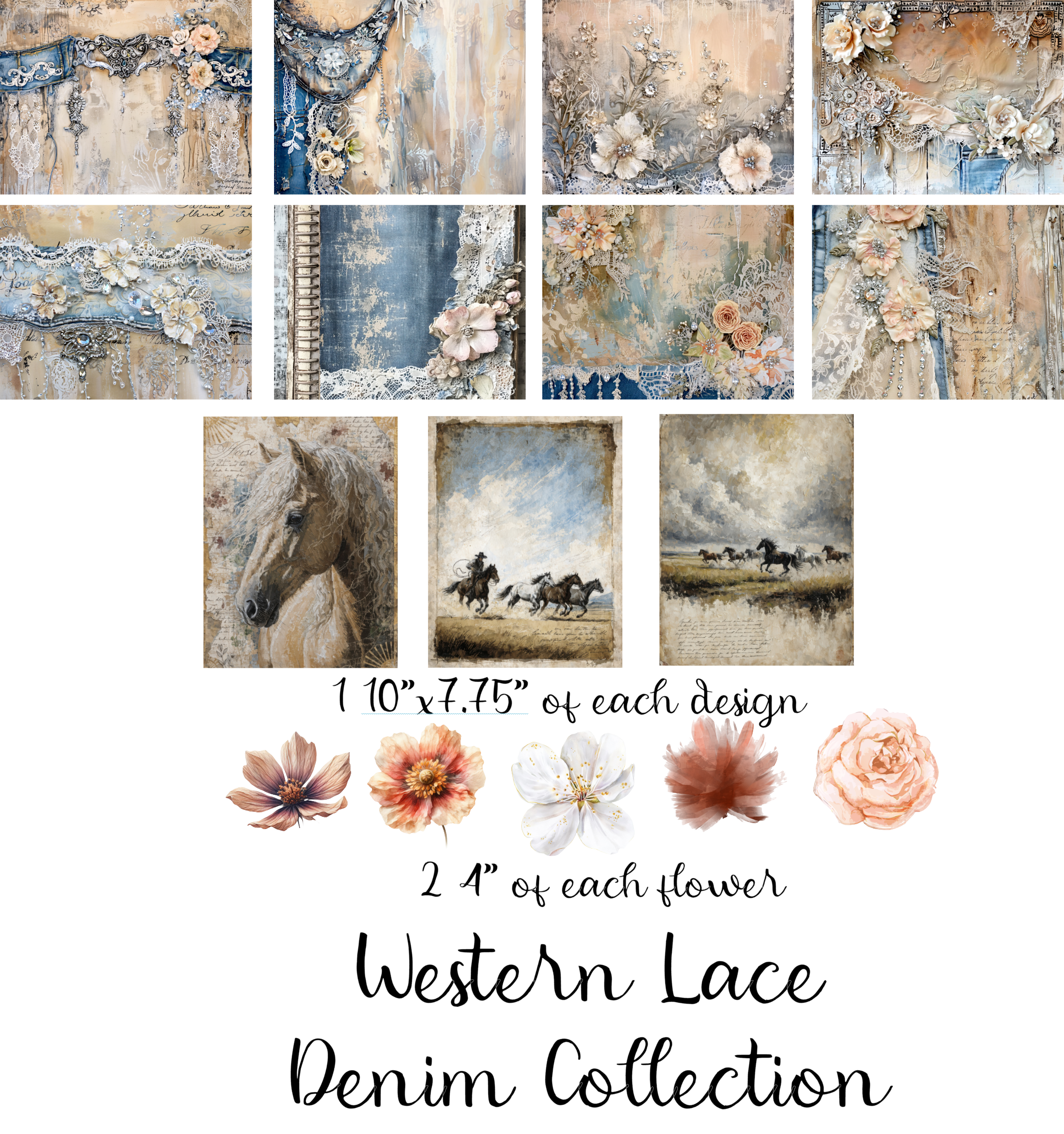 Western Lace Denim Collection