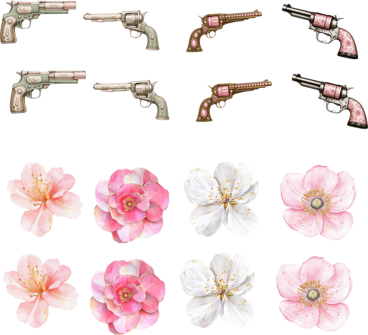 Petals & Pistols Mixed Element Sheet