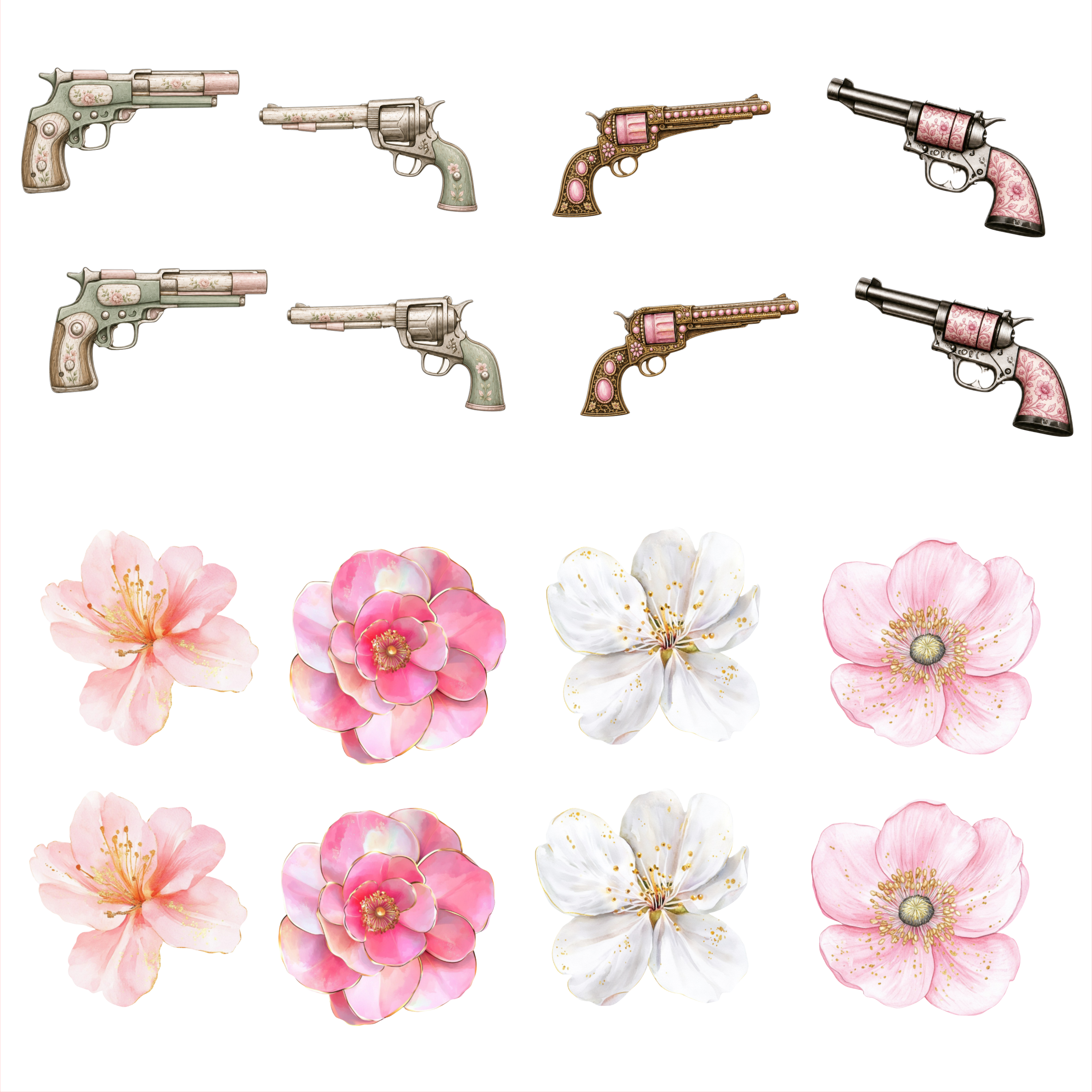 Petals & Pistols Mixed Element Sheet
