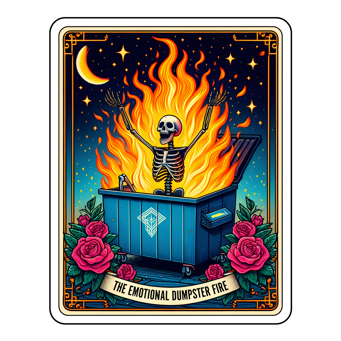 Emotional Dumpter Tarot Card