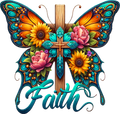 Faith Cross Butterfly
