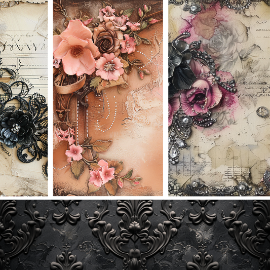Fancy Floral Mixed Media
