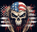 Skull Torn Flag Vinyl
