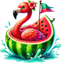 Flamingo Decal 2