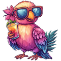 Flamingo Decal 7