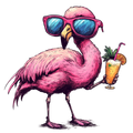 Flamingo Decal 8