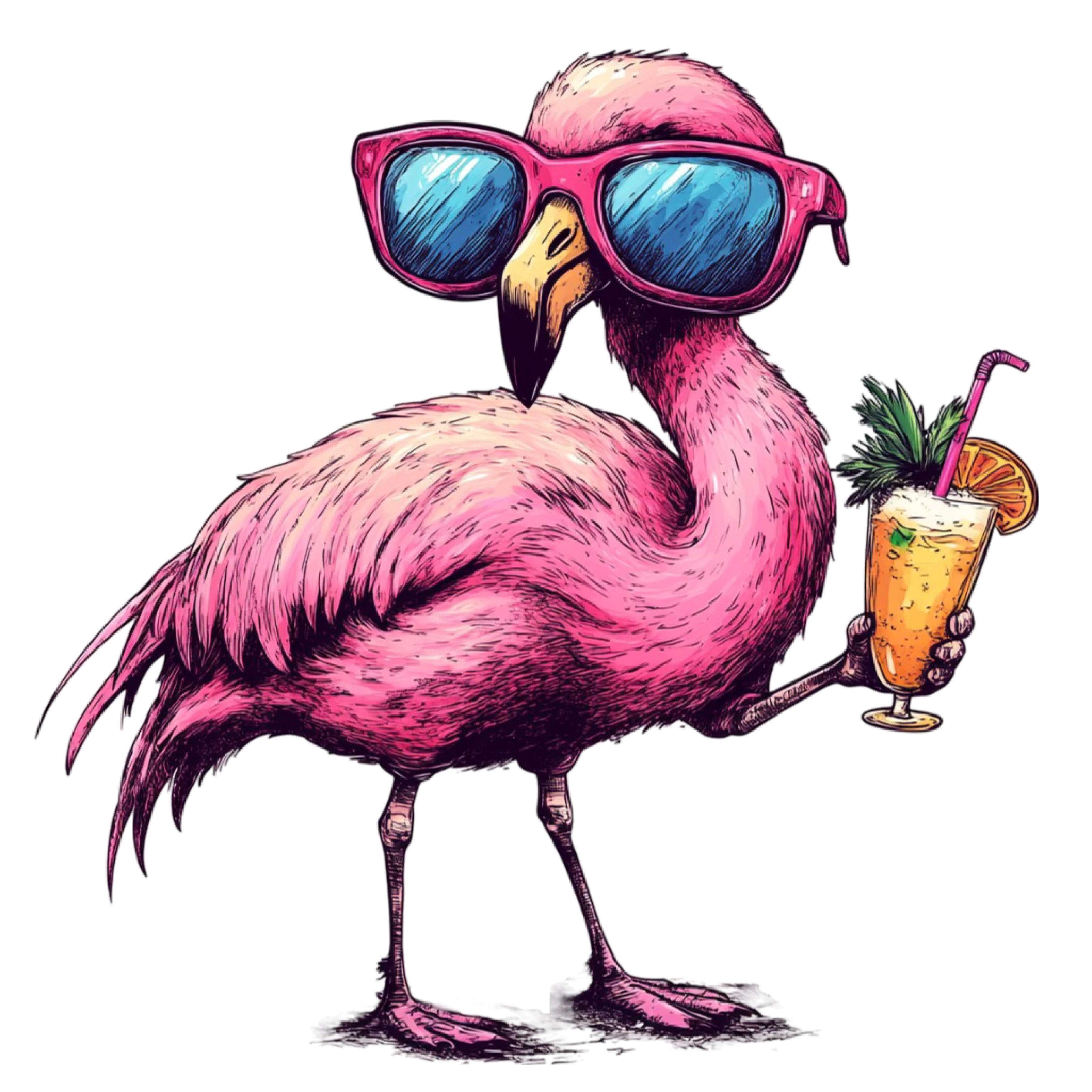 Flamingo Decal 8