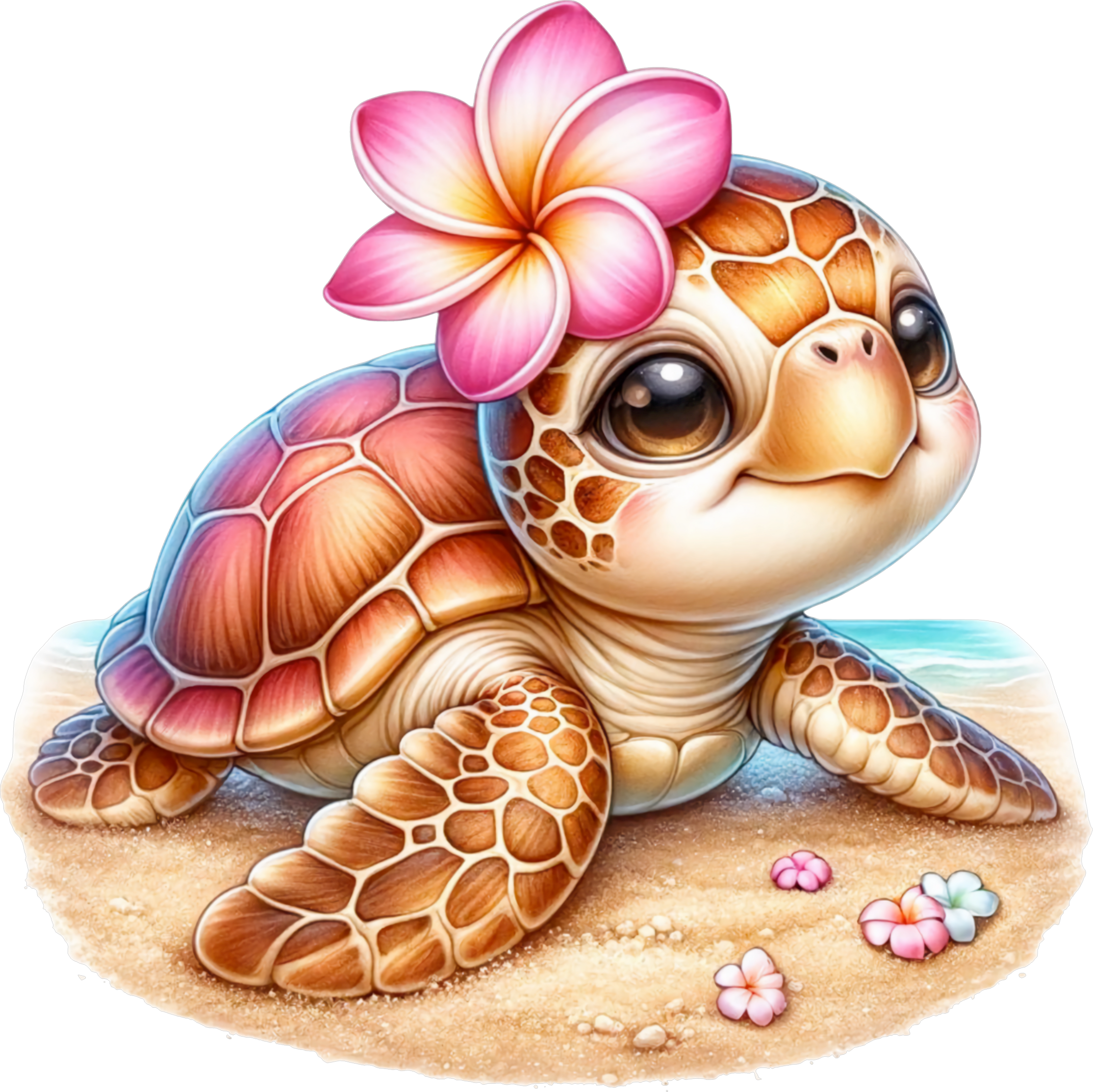 Floral Beach Turtle