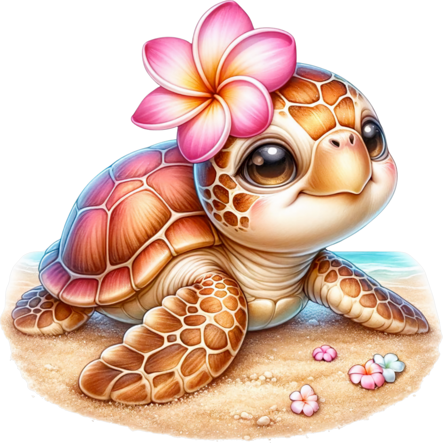 Floral Beach Turtle