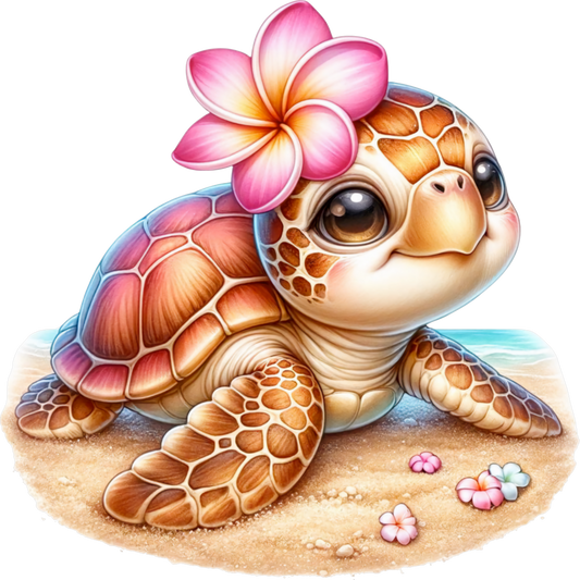 Floral Beach Turtle