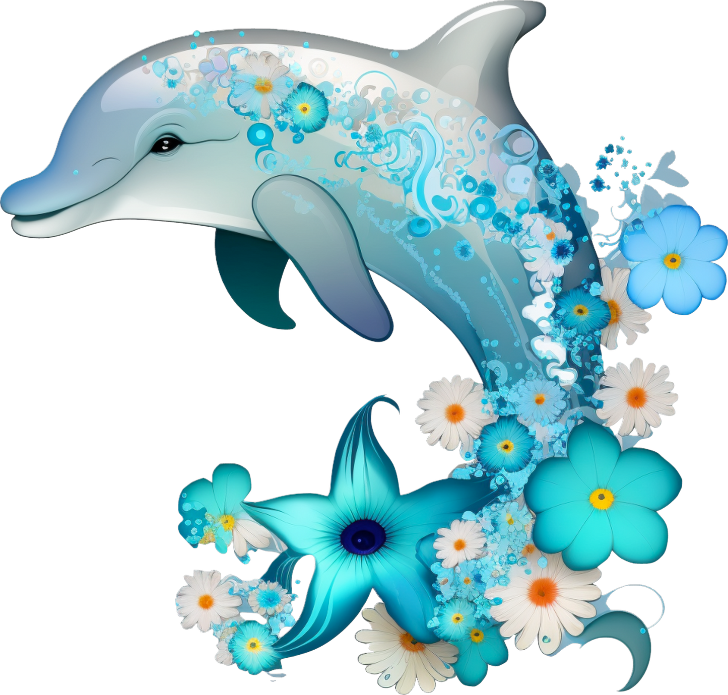 Floral Dolphin