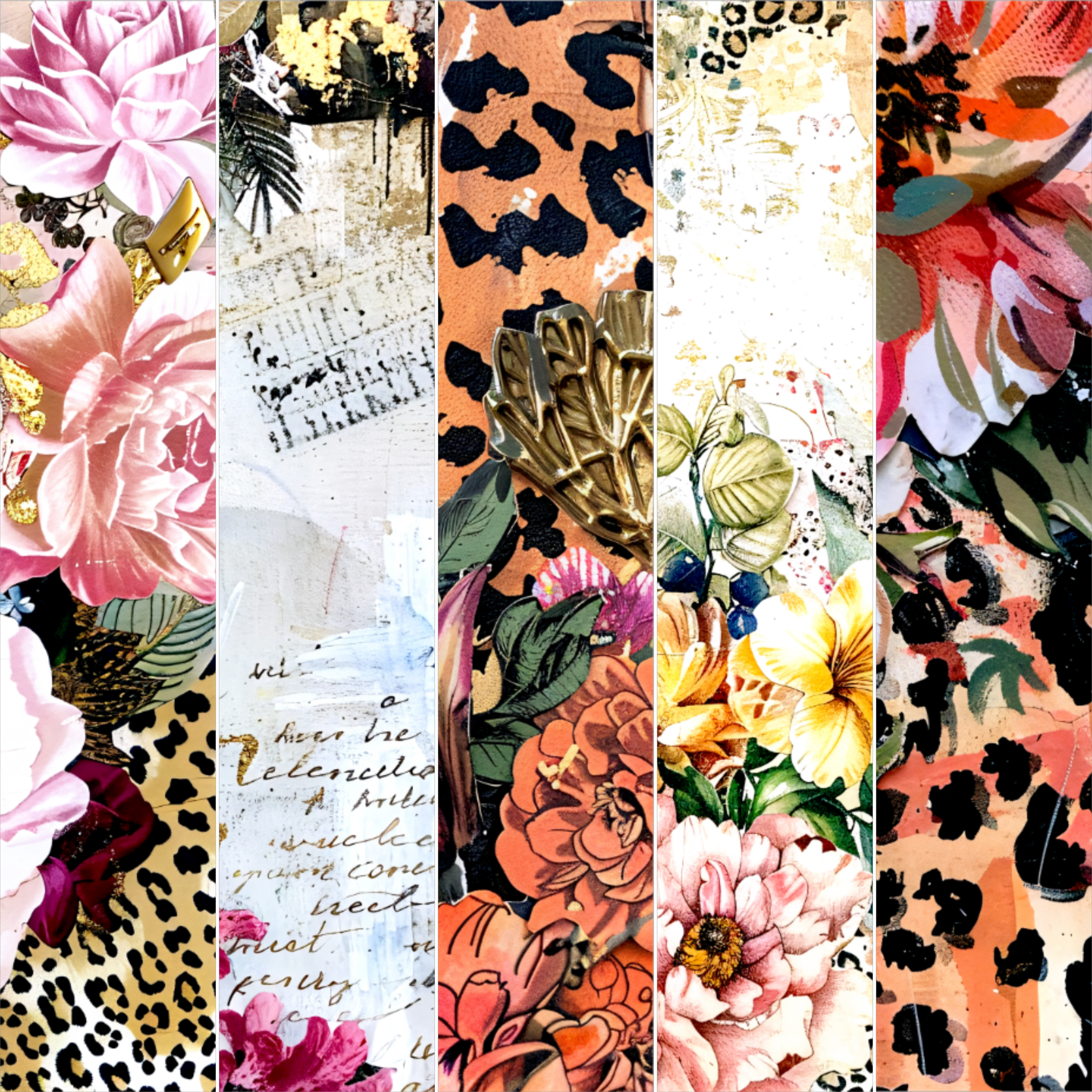 Floral Leopard Mixed Media 5