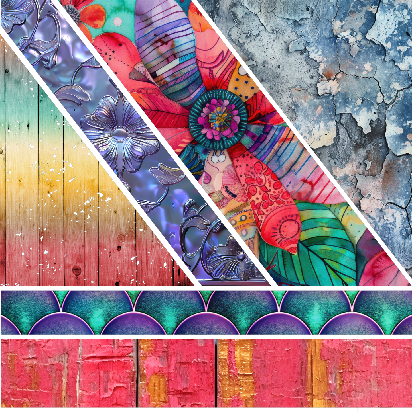 FLORAL MIXED MEDIA 5