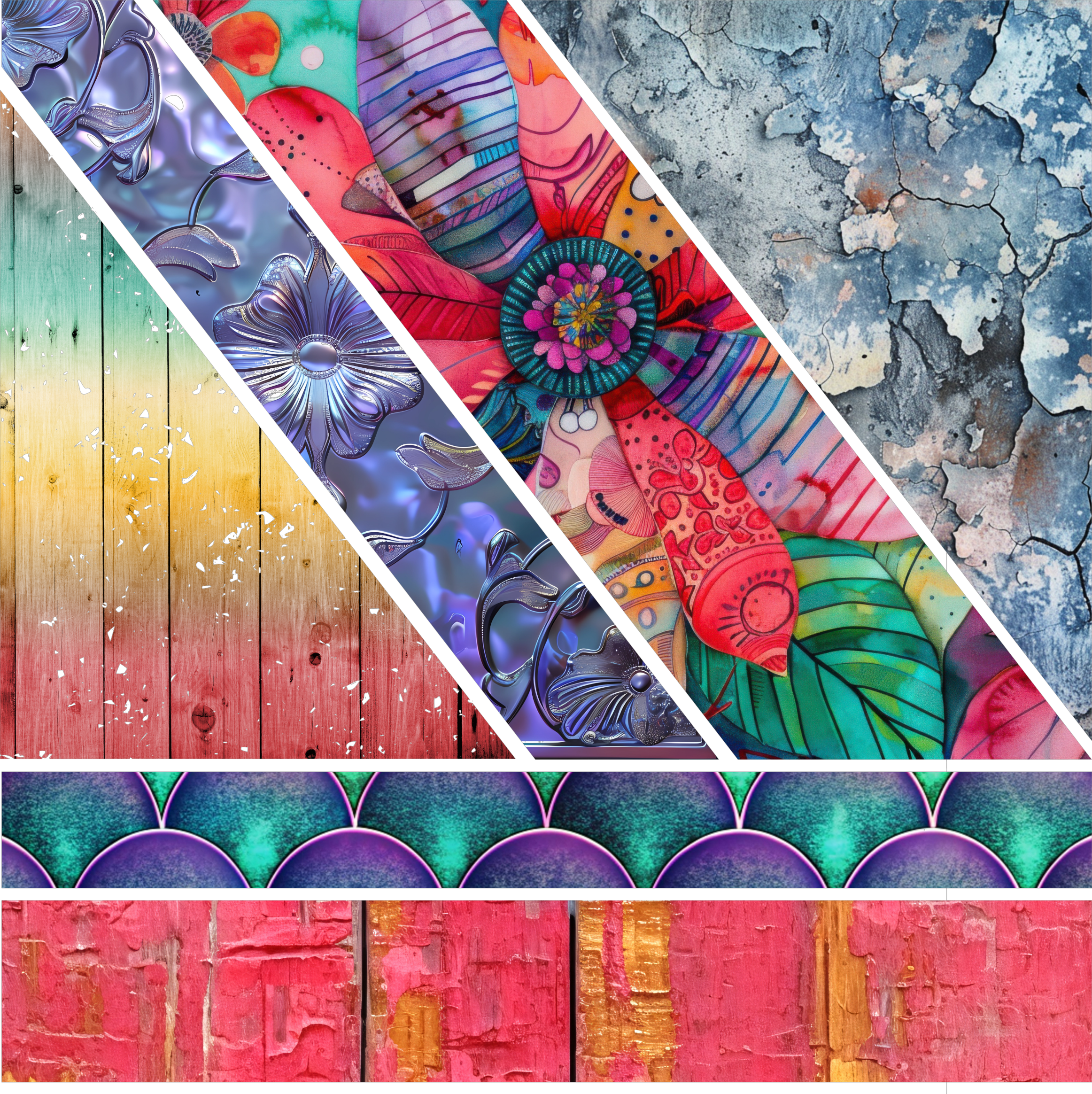 FLORAL MIXED MEDIA 5