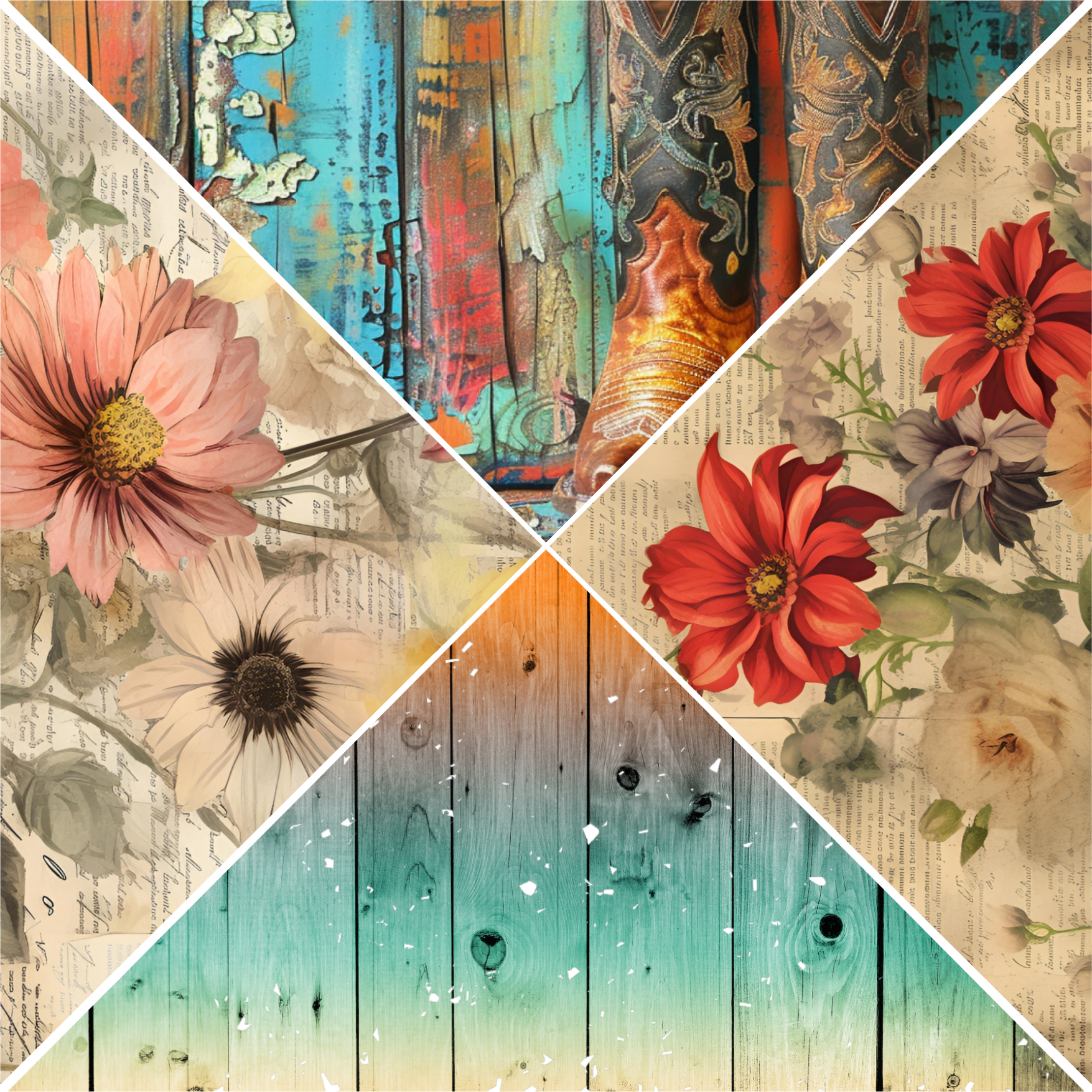 FLORAL MIXED MEDIA 6