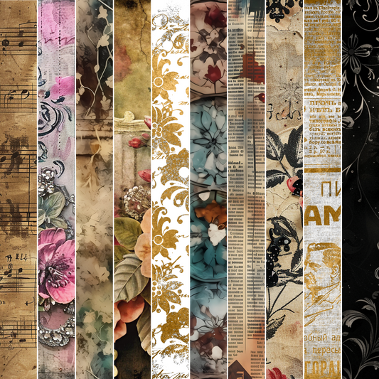 Floral Vintage Mixed Media