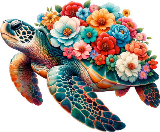 Floral Sea Turtle 1