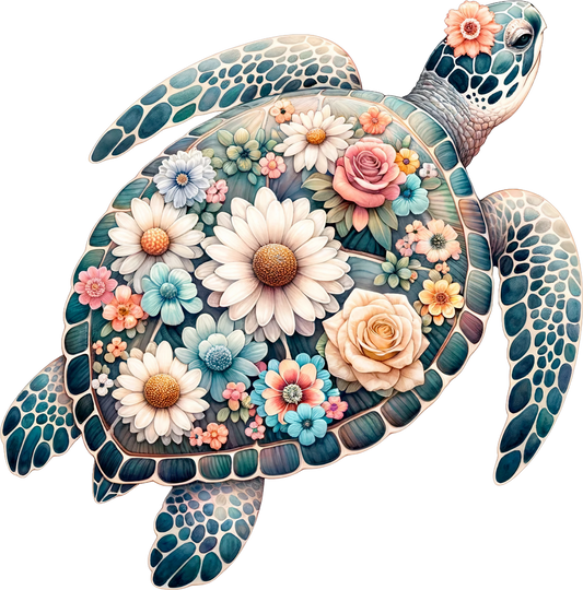 Floral Sea Turtle 2