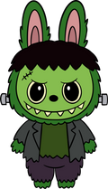 Halloween Labubu Frankenstein