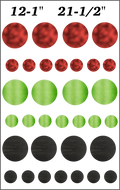 Funny Reindeer-White Dot/Sheet of 12