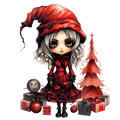 Gothic Christmas Decal 37