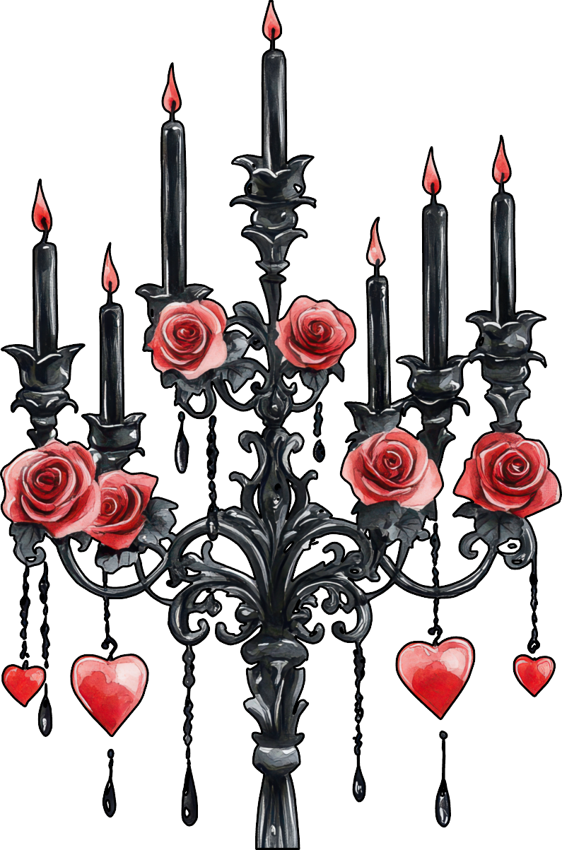 Gothic Candle Collection- Decal 6