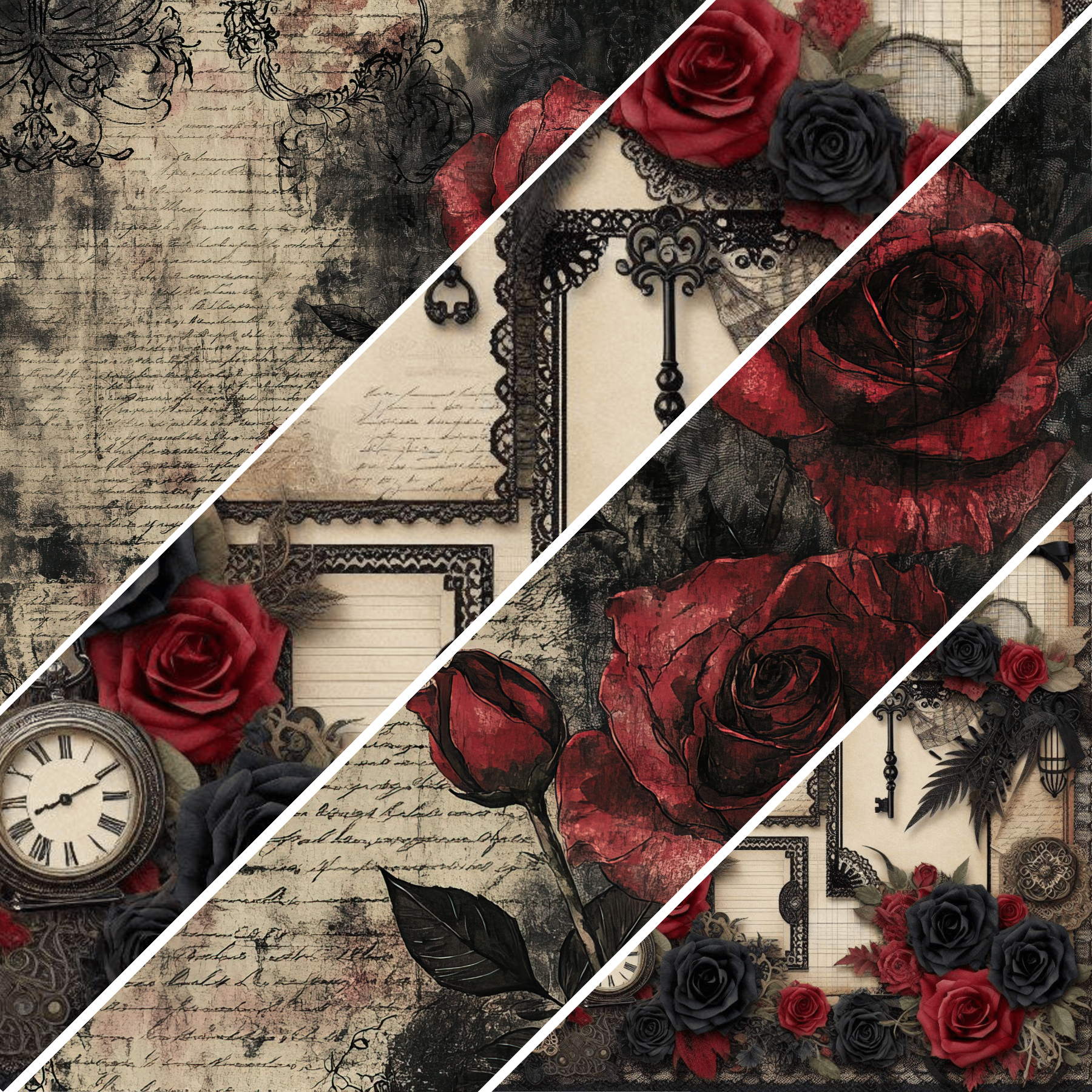 Gothic Portrait Collection- Vinyl 4 Mixed Media