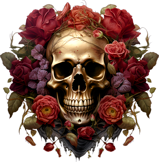 Gothic Red Rose Collection- Decal 1
