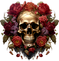 Gothic Red Rose Collection- Decal 1