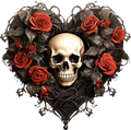 Gothic Red Rose Collection- Decal 2